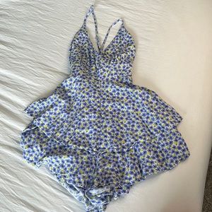 Forever 21 floral romper